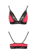 Эластичный топ с кружевом Passion PS001 TOP L Красный/Чёрный ( SO4183 ) - изображение 9