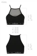 Спортивный топ с прозрачной вставкой Passion PS006 TOP L Черный ( SO4239 ) - изображение 10