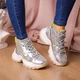 Черевики жіночі Fashion Rowan 2395 37 розмір 24 см Срібний - зображення 1