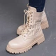 Ботинки женские Fashion Horseshoe 3367 39 размер 25 см Бежевый - изображение 8