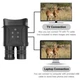 Бінокль нічного бачення NV400B Night Vision 8139 з ІЧ-підсвіткою 400 м, 3.5-7x31, цифровий зум 3x, запис відео 640x480, підтримка карти пам’яті до 32 ГБ, дисплей 320x240, для полювання та охорони - изображение 9