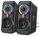 Колонки компьютерные ONIKUMA RGB Backlight L6 USB, AUX, Bluetooth, черные - изображение 1