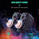 Колонки компьютерные ONIKUMA RGB Backlight L6 USB, AUX, Bluetooth, черные - изображение 7