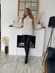 Белый вязаный женский свитер One size SusykPerfect (G0200) - изображение 1