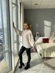 Белый вязаный женский свитер One size SusykPerfect (G0200) - изображение 5