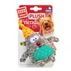 Мягкая игрушка для собак GiGwi Plush Friendz Медведь серый, текстильная плюшевая игрушка с пищалкой для щенков и взрослых собак, 10 см, арт. 75044 - изображение 2
