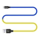 Кабель ColorWay USB-microUSB, 2.4А, 1м, Blue/Yellow (CW-CBUM052-BLY) - зображення 3