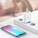 Мережевий зарядний пристрій UGREEN CD170 USB+USB Type-C Wall Charger 36W 3A White (60468) - зображення 5