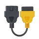 Кабель переходник для диагностики OBD2 Jeep Chrysler Dodge FIAT LANCIA Желтый 1 шт. - изображение 3