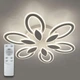 Люстра светодиодная с пультом LUMINARIA AURORA DOUBLE 120W 6F 620/80 WHITE 220V IP20 з пультом ДУ - изображение 1