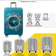 Захисний чохол "World Travel" для валізи (Розмір L) з кольоровим принтом, щільний матеріал, що витягується, вирізи під ручки - зображення 3