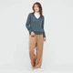Свитер Uniqlo из мериносовой шерсти XS темно зеленый (421710) - изображение 6