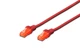Патч-корд DIGITUS CAT 6 UTP, 0.25м, AWG 26/7, Cu, LSZH, червоний - изображение 2
