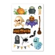 Стікерпак Helloween (наліпки на Хелловін, А5 формат, 4 листи) - изображение 5