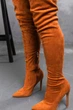 Ботфорти жіночі Fashion Wasp 3363 35 розмір 23 см Гірчичний - зображення 2