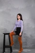 Ботфорти жіночі Fashion Wasp 3363 35 розмір 23 см Гірчичний - зображення 9