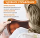 Массажная подушка массажер для шеи и спины MASSAGE PILLOW QY-8028 Plus с подогревом Коричневая - изображение 15
