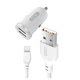 Зарядне автомобільне XO TZ08 (2USB 2.1A) Type-C Білий - изображение 1