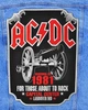 Большая наспинная нашивка AC/DC "For Those About To Rock" Neformal 27.5x37 см. (N0683) - зображення 1