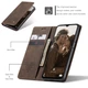 Чехол книжка с магнитом Samsung Galaxy A23 A235 CaseMe Dark Brown (29269-05) - изображение 6