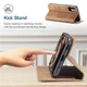 Чехол книжка с магнитом Xiaomi Redmi Note 10 5G CaseMe Brown (29281-30) - изображение 4