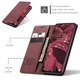Чехол книжка с магнитом Xiaomi 12 Lite CaseMe Wine (29278-42) - изображение 3