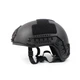 Баллистический шлем FAST Helmet из кевлара для военных под наушники пуленепробиваемая каска защиты 3А черный размер L - изображение 2