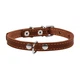 Ошейник "CoLLaR" одинарный (ширина 20мм, длина 32-40см) коричневый - изображение 2