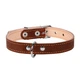 Нашийник CoLLaR подвійний шкіряний 14 мм коричневий (LKMTR_845518) - зображення 1