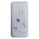 УМБ Павербанк 10000 Портативна батарея Power Bank 10000 mAh TX108 4 дроти для зарядки в комплекті - зображення 4