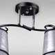Люстра стельова Light House DL-18310/2 чорна + хром сірий плафон - зображення 2