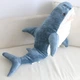 Мягкая игрушка подушка My Kigu Акула Плюшевая Антистресс Синяя 140 см (9003) - изображение 2