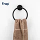 Держатель-кольцо для полотенец FRAP F30204 167мм округлый из нержавеющей стали черный - изображение 4