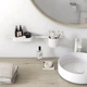 Стакан для зубних щіток настільний HANSGROHE WallStoris 27921700 округлий пластиковий білий - зображення 6