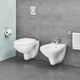 Унітаз підвісний безобідковий білий GROHE Bau Ceramic без сидіння 39427000 - зображення 7