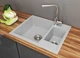 Комплект Кухонная Мойка + Кран Lexona Omnia Compact Серый - изображение 3