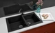 Гранитная кухонная мойка Lexona Status Compact черная 145 - изображение 8