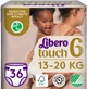 Подгузники Libero Touch 13-20 кг Размер 6 36 шт (7322541750255) - изображение 1