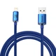 USB кабель для iPhone с разъемом Lightning Baseus Crystal Shine Series (2.4A, 2m). Blue - изображение 1