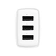 Сетевое зарядное устройство на 3 выхода Baseus Compact Charger (17W, 3 USB). White - изображение 2