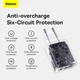 Сетевое зарядное устройство на 3 выхода Baseus Compact Charger (17W, 3 USB). White - изображение 5