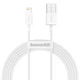 Кабель Lightning > USB Baseus Superior Series Fast Charging 2.4A 2.0m (CALYS-C02) White - изображение 1