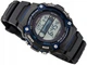 Мужские наручные часы Casio Collection W-S210H-1A с хронографом Черные\синий с подсветкой - изображение 4