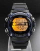 Мужские наручные часы Casio Collection W-S210H-1A с хронографом Черные\синий с подсветкой - изображение 6