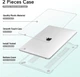 Чехол-накладка Fruct AirM2/M3 для MacBook Air 13.6 M2 2022 / M3 2024 / M4 2025 Глянцевый Crystal Прозрачный - изображение 2