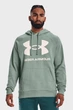 Мужское зеленое худи UA Rival Fleece Big Logo HD Under Armour 3XL 1357093-781 - изображение 1