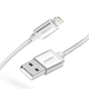Кабель зарядний Ugreen MFi сертифікований lightning 2.4А з алюмінієвим корпусом 2М White (US199) - зображення 1