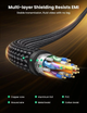 Кабель Displayport 1.4 UGREEN DP114 8k DP-DP 8K 60 Гц 4K 144 Гц и 1080P 240 Гц HD черный в оплетке 1.5 м (80391) - изображение 6
