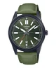 Мужские наручные часы с индикацией даты CASIO MTP-VD02B-3E Черные\зеленый экран - изображение 5