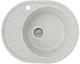 Мийка кухонна, овальна, гранітна Valetti 23L 61х49см Тера - зображення 1